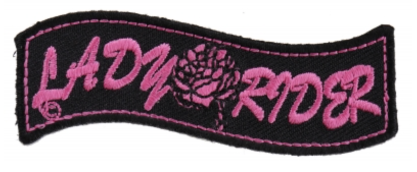 Lady Rider Patch with Rose